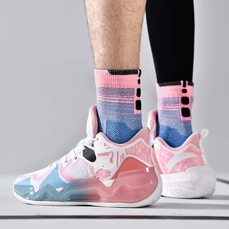 Fashion Pink Professional Basketball Shoes for Men Women Platform High Designer Sneakers High Quality Mens Trainers Baskets 2022