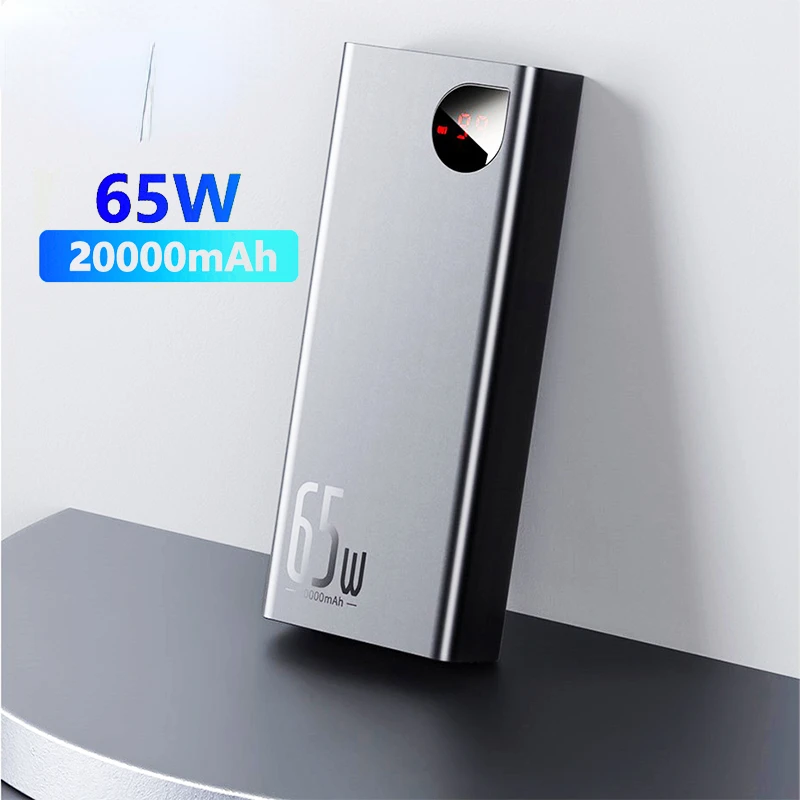 

2023NEW 20000mah Power Bank 22.5W/65W PD QC 3.0 Quick Charging Powerbank Portable External Charger For Smartphone Laptop Tablet