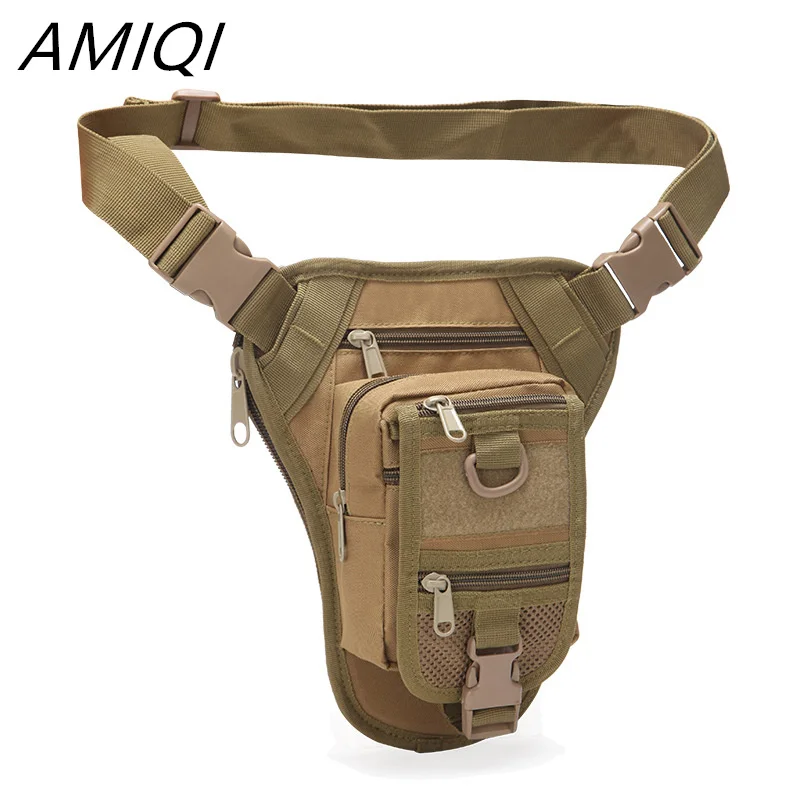 

AMIQI Military Tactical Drop Leg Bag Outdoor Multifunctional Hiking Hunting Waist Bag Hunting Tool Waist Pack Motorcycle Sports