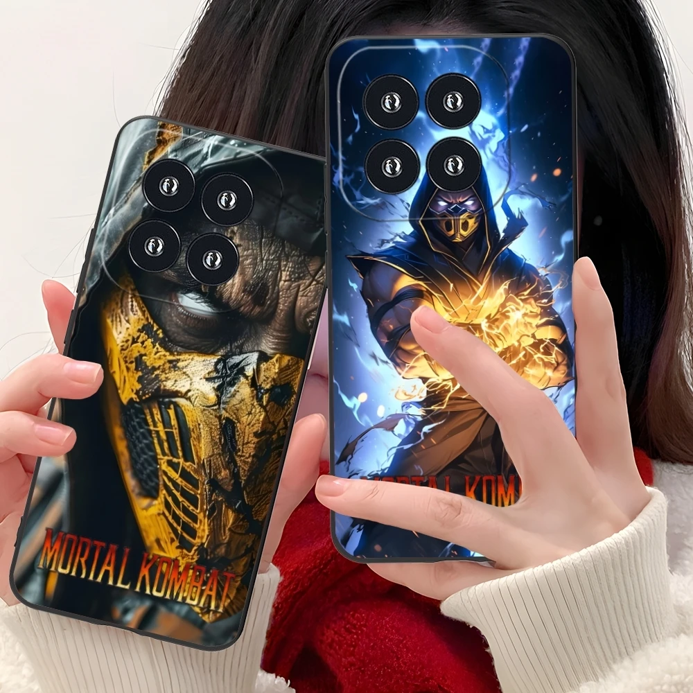 Чехол для мобильного телефона Mortal Kombat Scorpion Xiaomi 14 13 12 11 10 9 T Ultra Lite Pro S SE X 5G черный