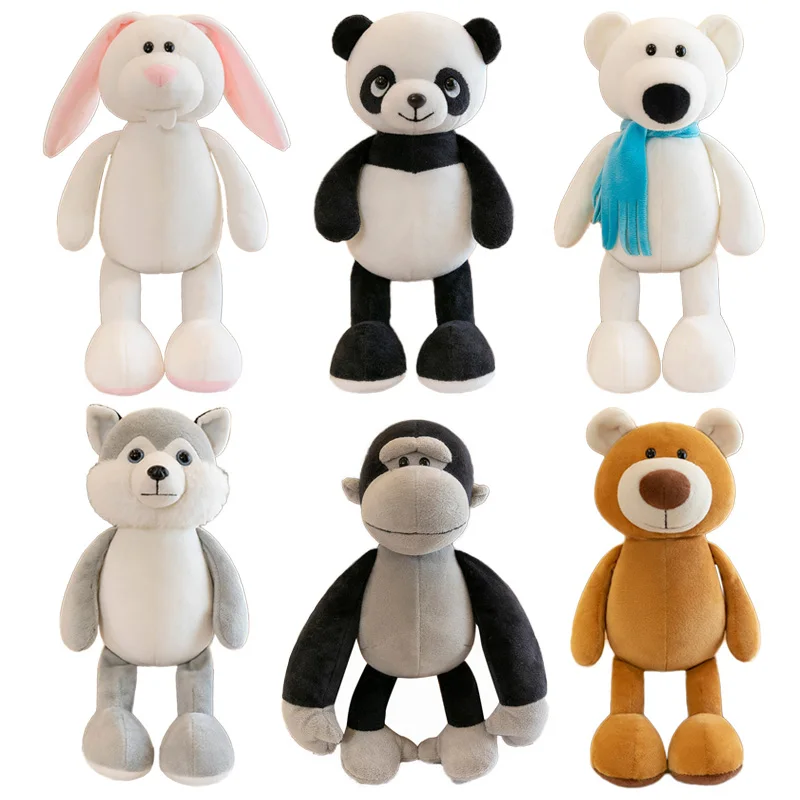 Soft Dolls Rabbit Dog Bear Wolf Model Children Gift Kawaii B