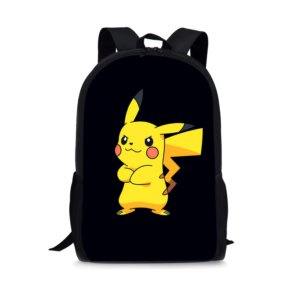 

Pikachu Style Print New Large Schoolbag Student School Backpack Waterproof Bagpack Capacity Primary Book Bags