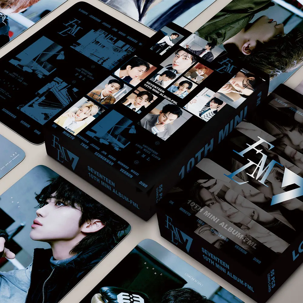 

55PCS KPOP Photocards Seventeen Album FACE THE SUN Stray Kids SUON HyunJin JOSHUA LOMO Cards Postcards K Pop Accessories