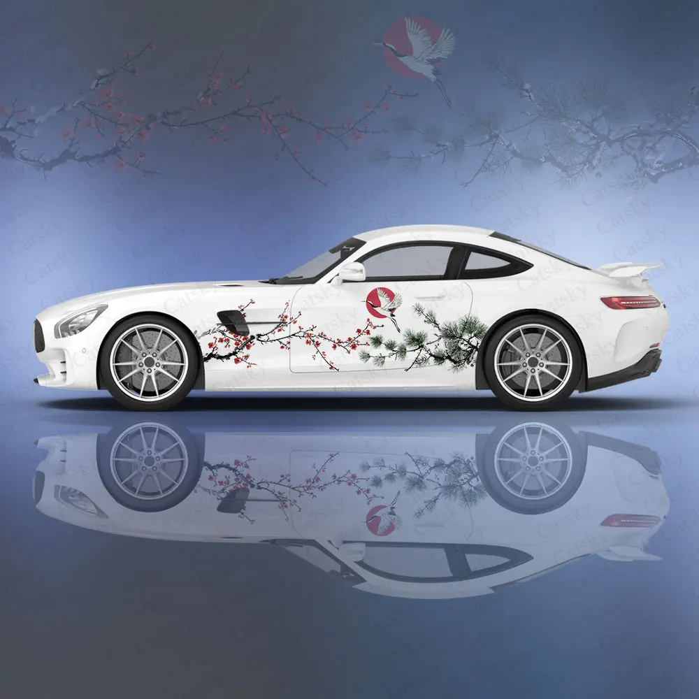 

Декоративная наклейка для защиты кузова автомобиля от цветов и деревьев