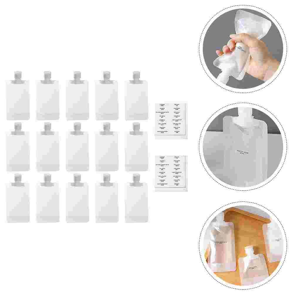 

Travel Pouches Bag Bags Empty Pouch Refillable Shampoo Squeeze Containersfluid Packing Lotion Makeup Portableclear Toiletries