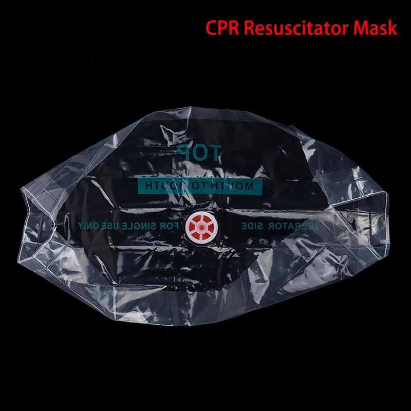 

Cpr First Aid Mask Resuscitator Mask portable Emergency Aid Face Shield Artificial Respiration Disposable Respirator Keychain