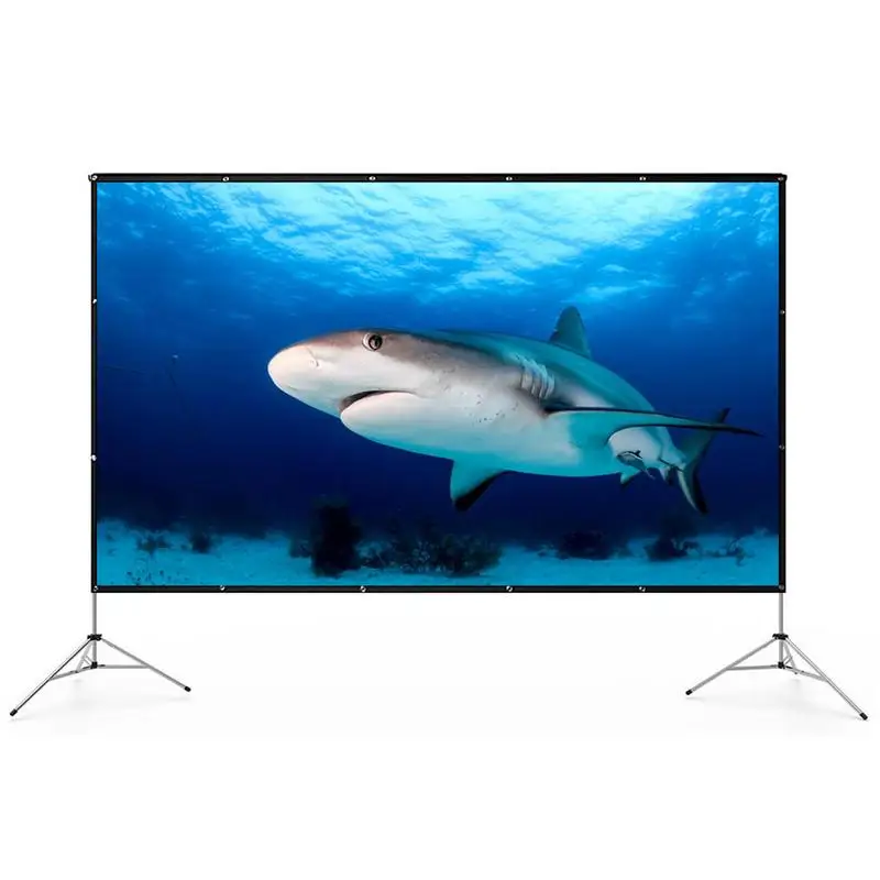 

150 Inch 4:3 HD Foldable Anti-crease Portable Projector Movie Screen Used For Home Theater Outdoor And Indoor Projection Screen