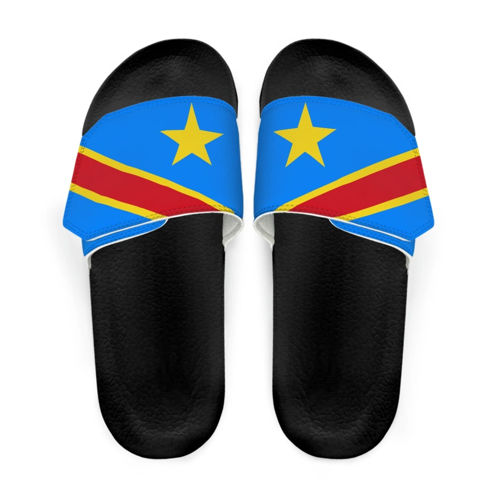 Летние пляжные тапочки для женщин женские сланцы с принтом флага Республики