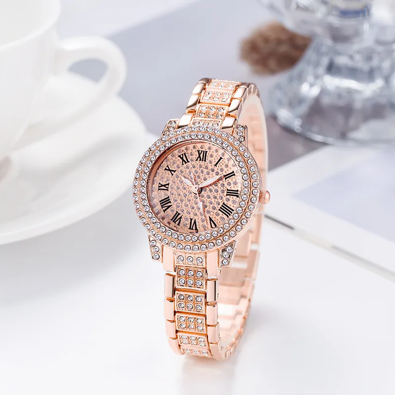 Deesio Casual Elegant All-Star Women's Quartz Watch Shiny Fine Zircon Mechanical Lady Wristwatches Luxury fashion gifts