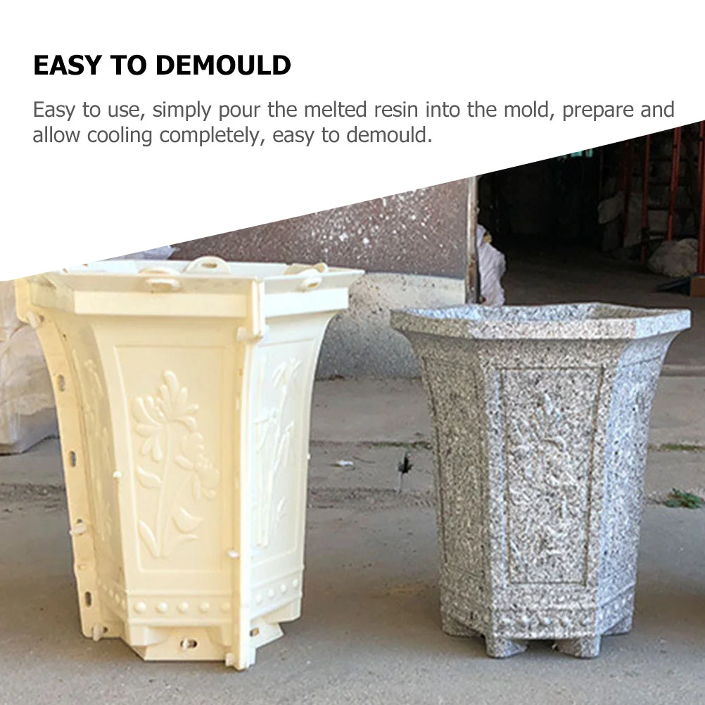 

Desktop Decor Mold Epoxy Resin Bonsai Crafts Plastic Planter Making Concrete Molds
