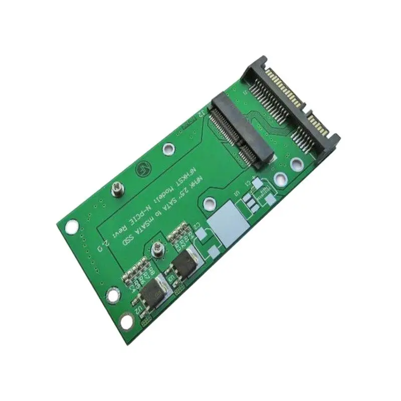 

MINI PCI-E msata SSD full height half height 7 cm mSATA to SATA3 2.5 inch adapter card