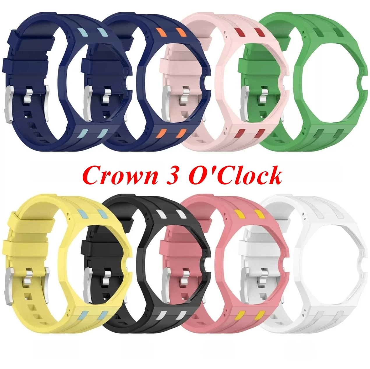 Фото Защитный чехол для карманных часов Audemars Piguet AP x Swatch Royal POP, резиновый ремешок, комплект для замены, модифицированный браслет №2