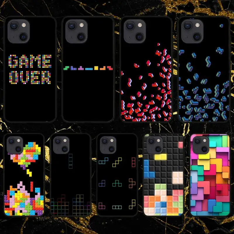 Забавный чехол для телефона T-Tetris iPhone 11 12 Mini 13 Pro XS Max X 8 7 6s Plus 5 SE XR |