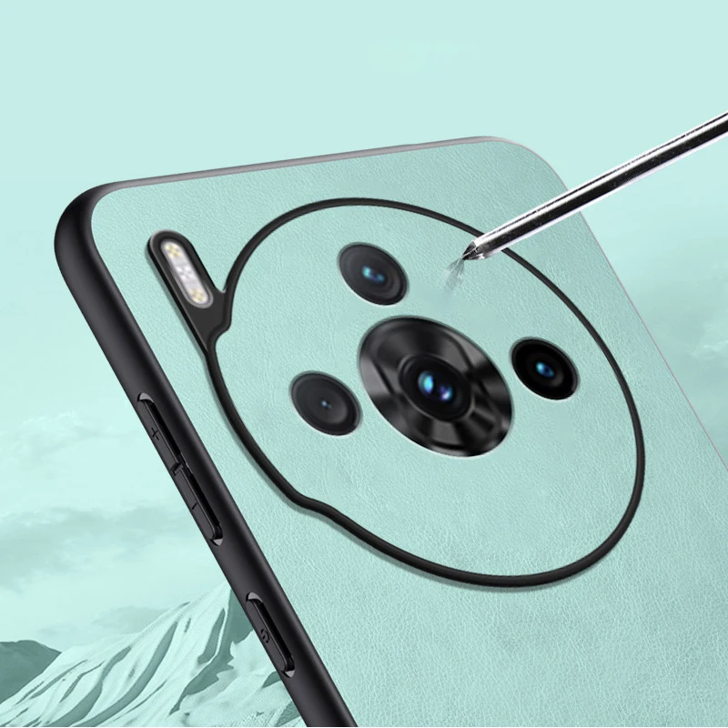 Чехол для ZTE nubia Z60S Pro 5G кожаный силиконовый защитный жесткий противоударный чехол