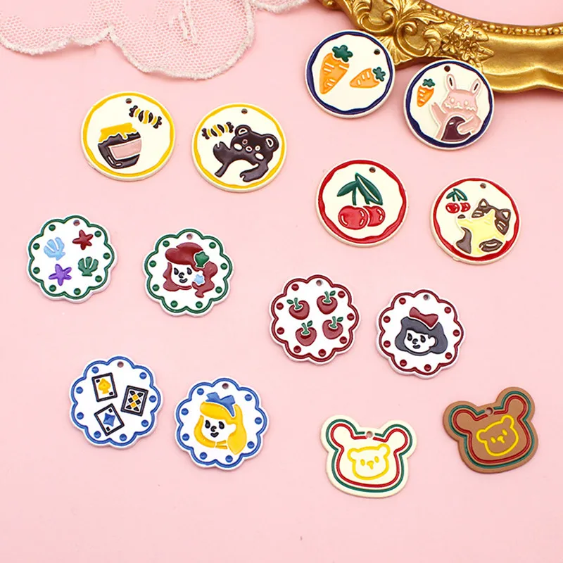 

10 шт., металлические аксессуары для изготовления сережек, ожерелий, браслетов, брелоков