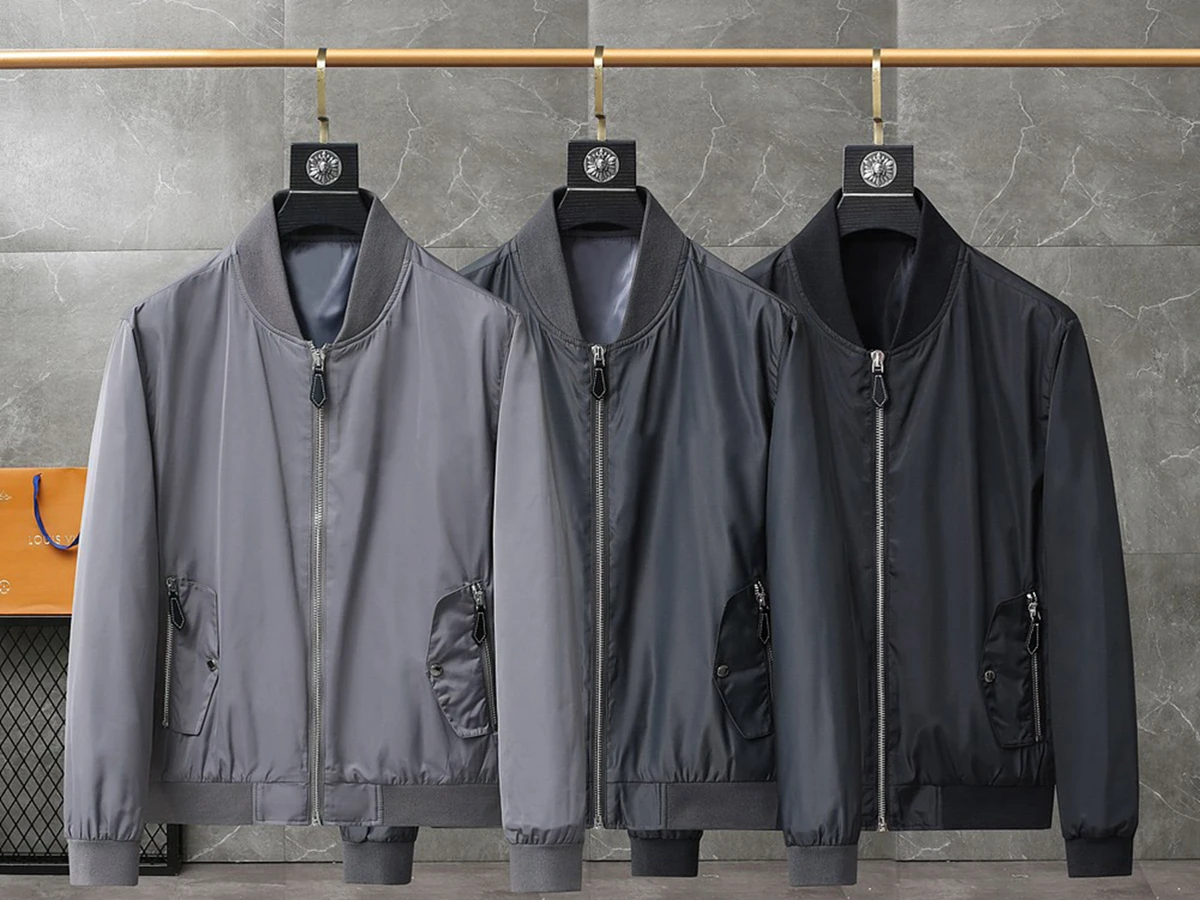 

2023 Autumn New Men's Jacket High Quality Nylon Waterproof Fabric Fashion Baseball Collar Casual Jacket For Mens