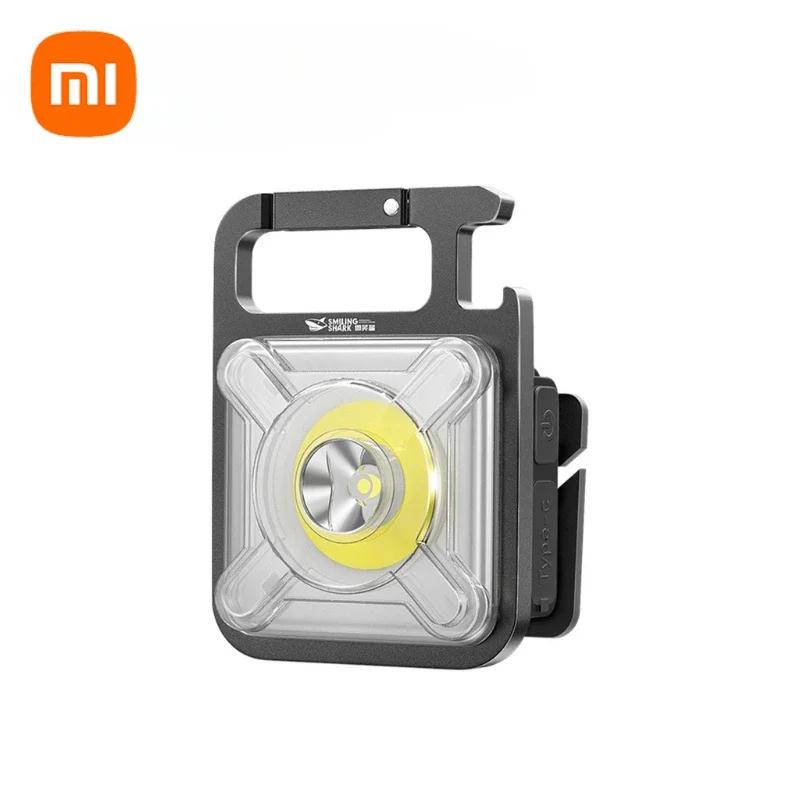 Фото Xiaomi уличный светодиодный фонарик брелок свет яркий COB свет перезаряжаемый рабочий свет рыбалка Lanterna магнит встроенный аккумулятор №1