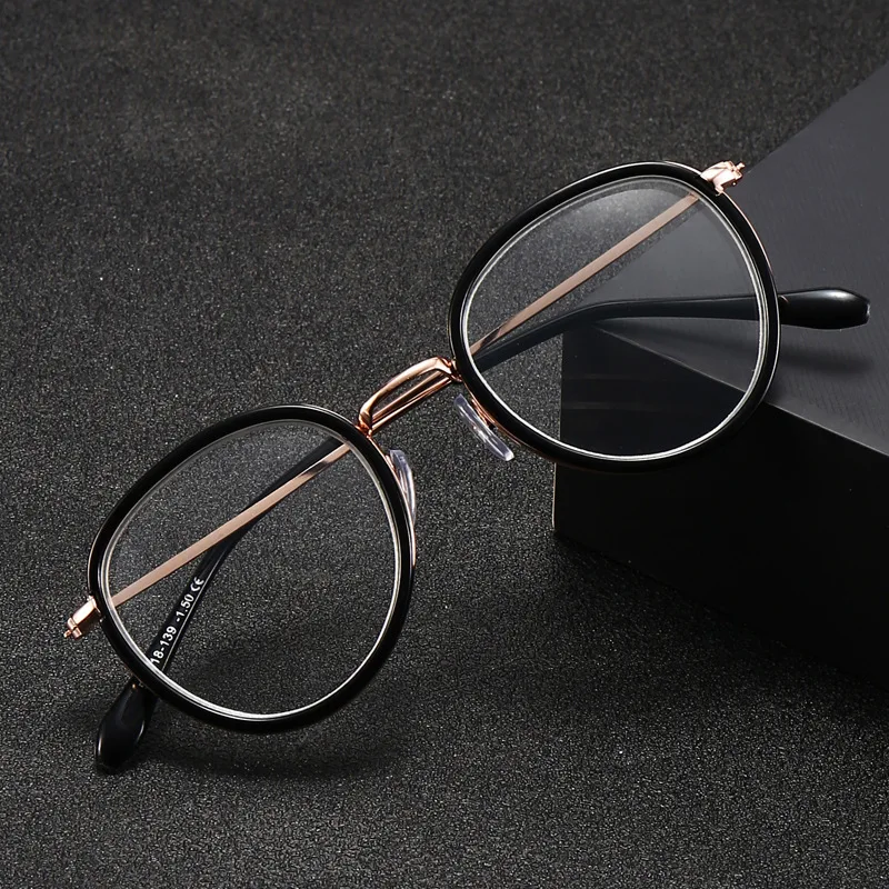 

YCCRI Blue Light Blocking Reading Glasses Round Frame Presbyopic Glasses Men and Women Fashion High-Definition Anti-Blue Light