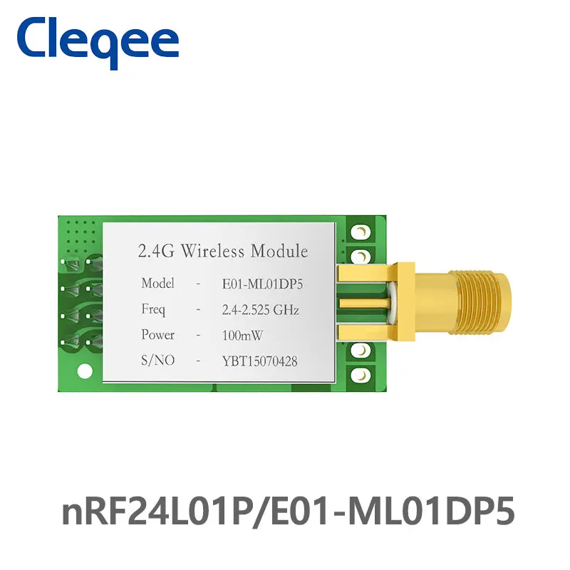 E01-ML01DP5 большой диапазон SPI nRF24L01P 2 4 ГГц 100 мВт SMA антенна IoT беспроводной