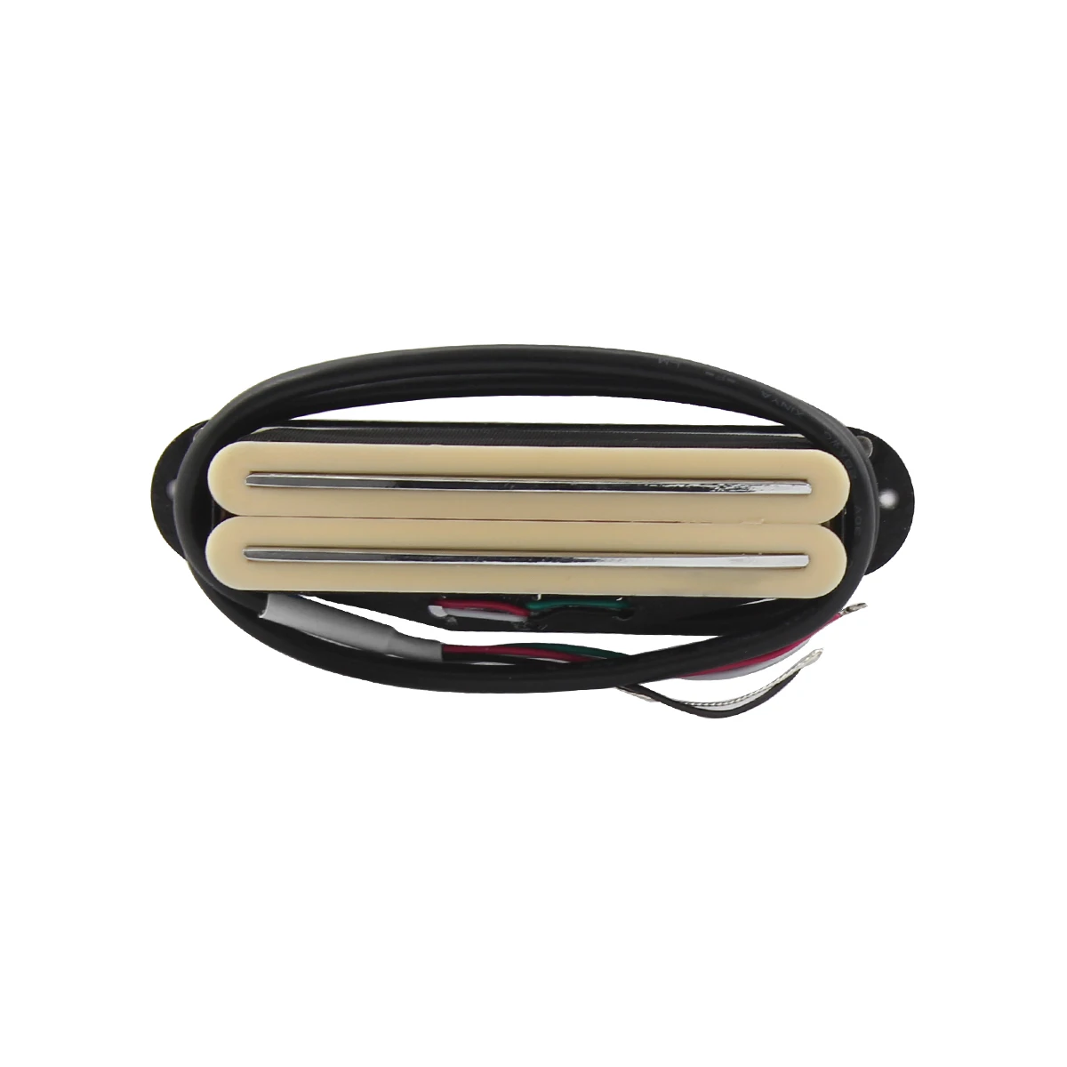 FLEOR Yellow Alnico 5 Mini Hot Rails Гитара Humbucker Пикап 4-провода для ST/SQ гитарные части