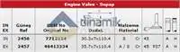 

GUNES 2456-2457 VALVE KIT BRAVA 1,4 12V (8 IN/EX 4) KAMPANYALI (.)