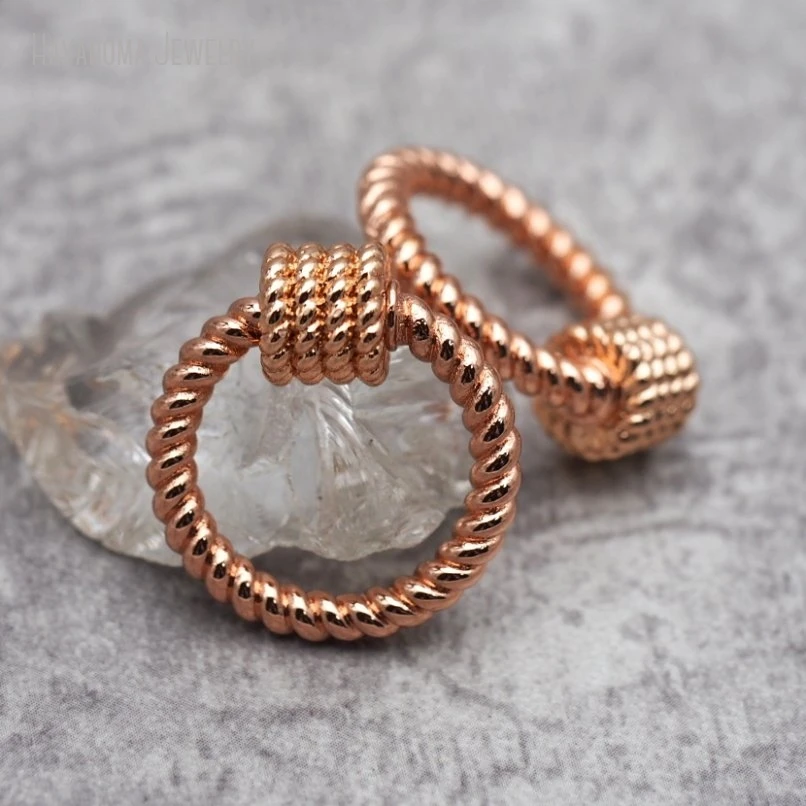 5 шт. винты цвета розового золота крючки фурнитура и компоненты для ювелирных