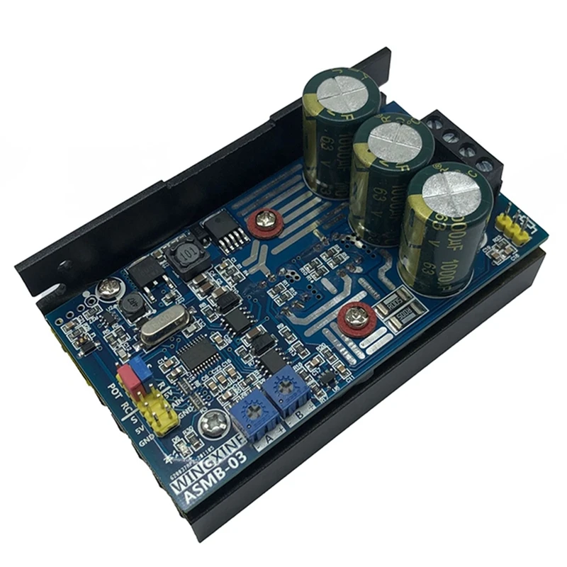 

New Motor Controller ASMB-03 Single Channel High Torque 1000NM Steering Gear Controller Board 8V To 48V Current Limit 20A