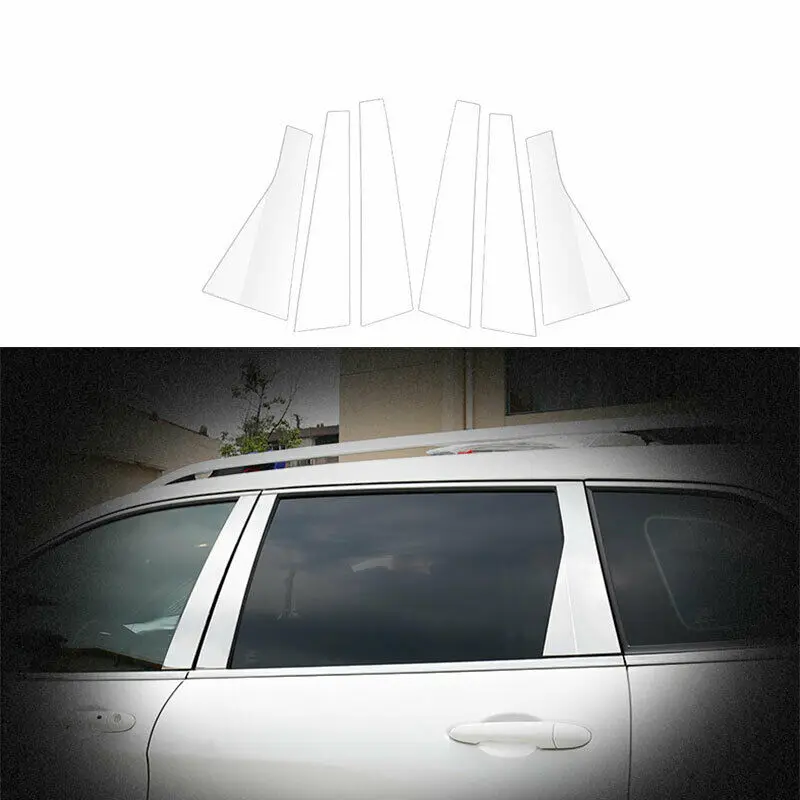 

For Jeep Cherokee 2014-2020 Chrome Steel Exterior Window B-C-pillar Decoration