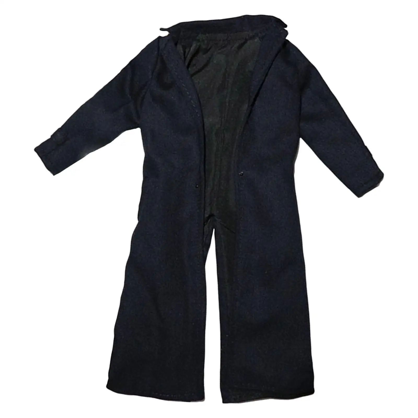 

1:6 Scale Overcoat,Man Black Wind Coat,Male Soldier Trench Coat for HT Tbleague 12inch Male Body Action Figure