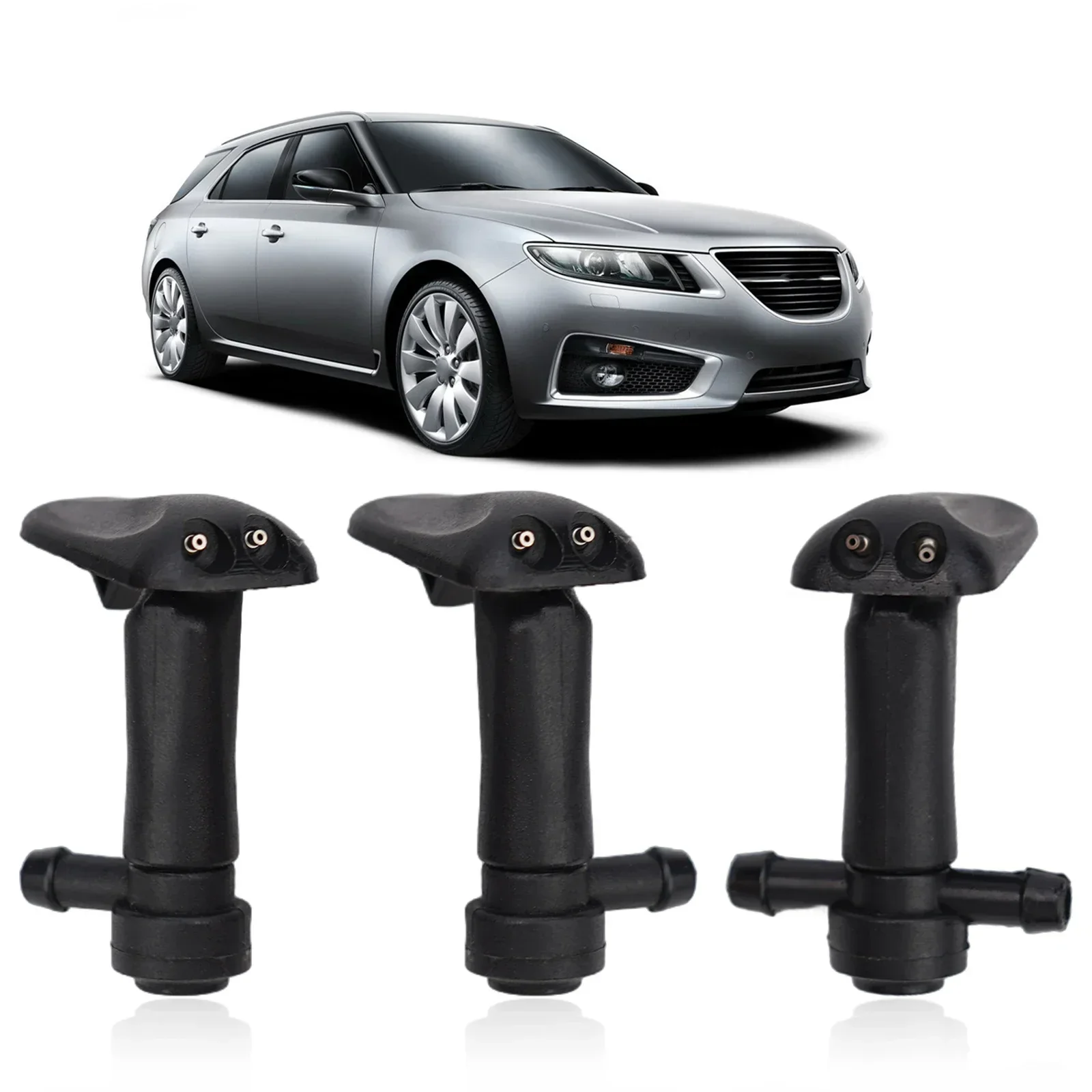 3 шт. насадки для омывателя лобового стекла Saab 9-3 9-3X 2003-2011 12778850 12778849