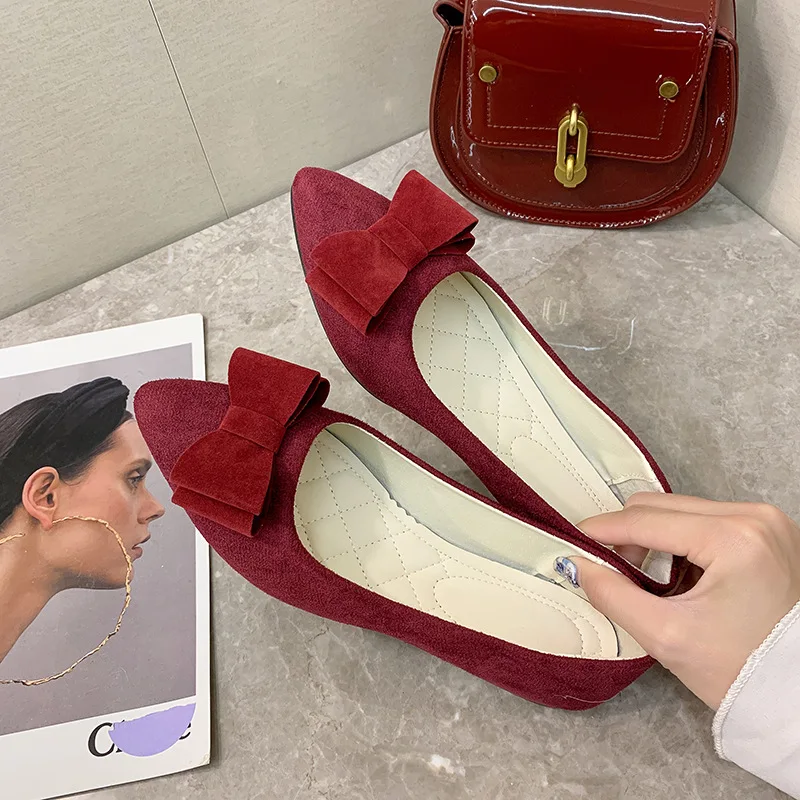 

Туфли женские с закрытым носком, однотонные, заостренный носок, плоская подошва, удобные модные Универсальные лоферы, черные, весна