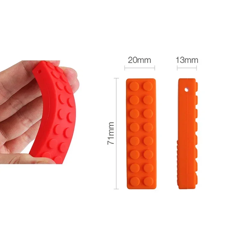 Детский силиконовый Прорезыватель для зубов детское жевательное ожерелье