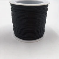 1mm 20metersroll black macrame cord strong braided silk satin nylon rope diy making findings beading thread wire