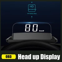 2022 new hud head up display speedometer car windscreen speed projector kphkpm obd hud compatible with all cars hud head obd