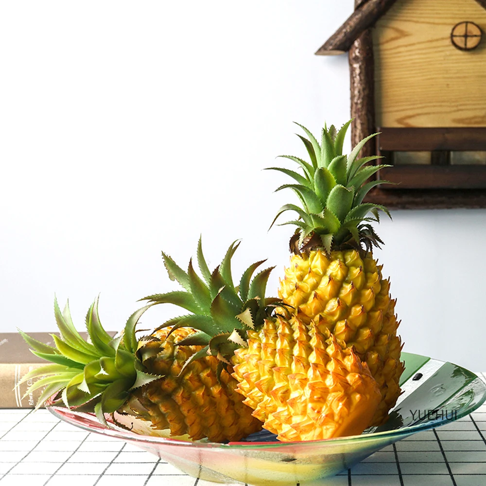 

High Imitation Artificial Fake Ananas Fruit Artifical Pineapple Artificial Plastic Fake Simulated Pineapple Fruit Ornaments