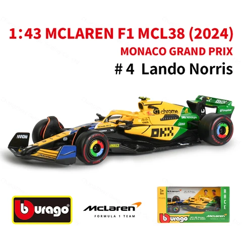 Bburago 1:43 McLaren 2024 MCL38 F1