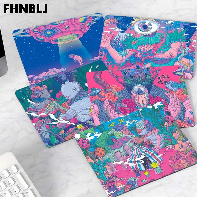 

FHNBLJ Hot Sales Colourful Psychedelic Trippy Art Rubber Mouse Durable Desktop Mousepad Top Selling Wholesale Gaming Pad mouse