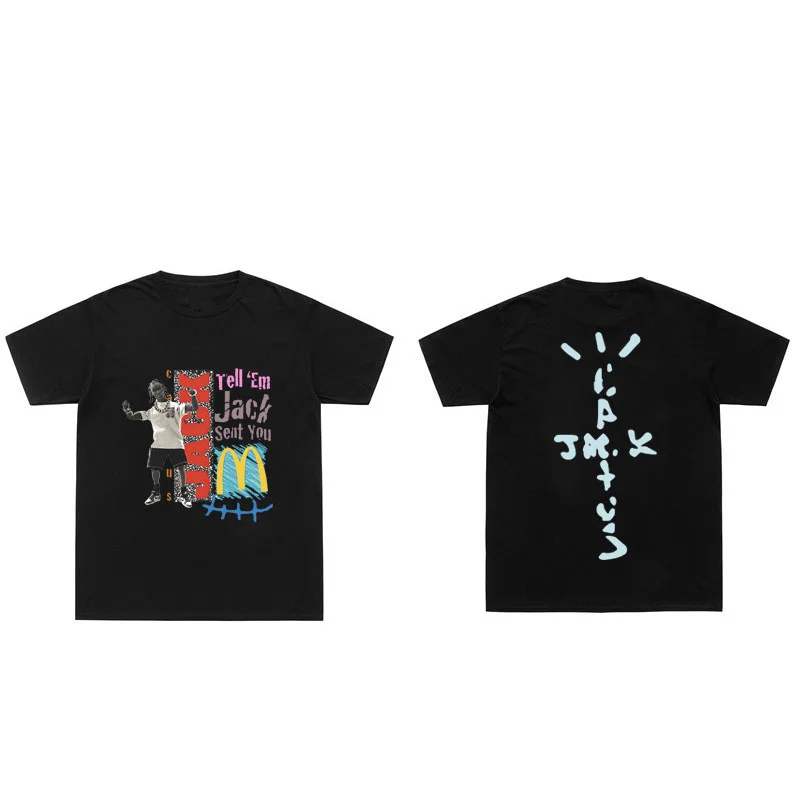 

Travis Scott T-Shirt Cactus Jack Print Men Women fashion Oversized Cotton T-shirts Children Hip hop Harajuku Men Clothing