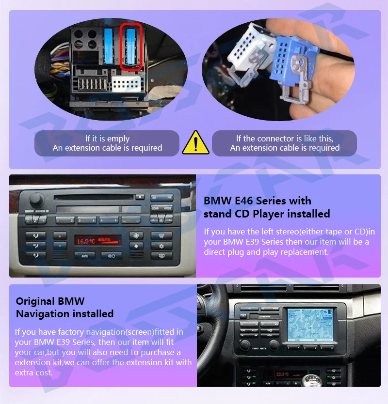 Фото BOSSCAR Android 13 CarPlay Android авто радио для BMW E46 M3 318/320/325/330/335 4G автомобильный мультимедийный GPS 2din авторадио №2
