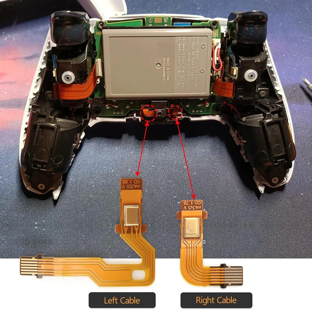 Комплект микрофонов JCD (1 шт.) BDM010 020 030 для контроллера PS5 PlayStation 5, кабель-флекс, усилитель (art.: 3920d7b372cf4) - 3920d7b372cf4