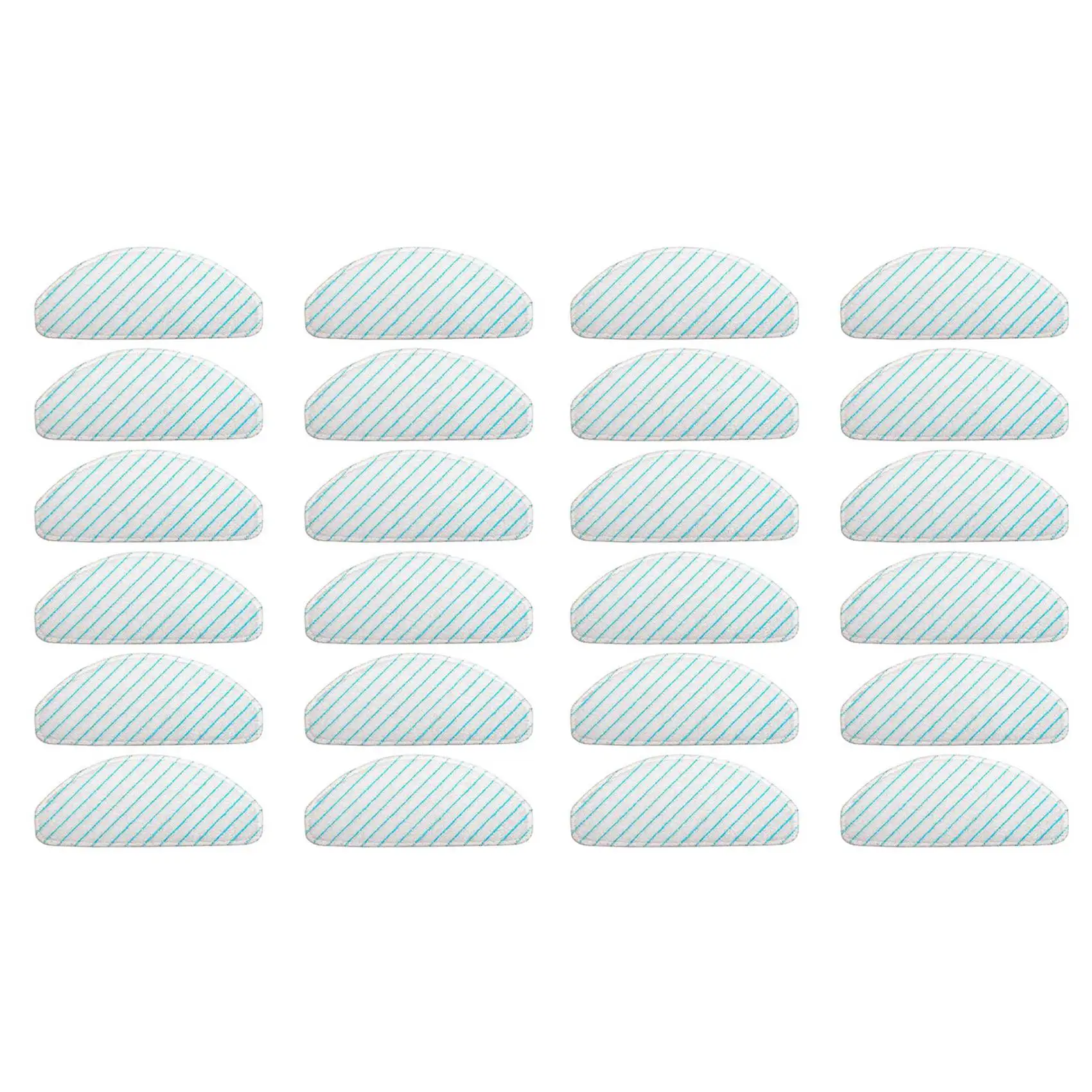 

24 Pack Microfiber Mopping Pads For ECOVACS DEEBOT OZMO T8 T8 AIVI Vacuum Cleaner Moping Cloths Rags Spare Parts