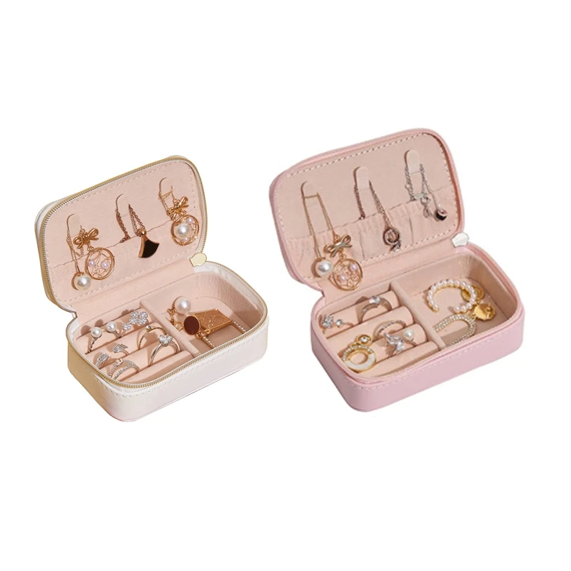 

Mini Jewelry Bag Portable Travel Jewelry Storage Box Leather Creative Jewelry Storage Box