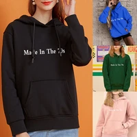hoodies sweatshirts woman fashion years print red black blue pink green purple autumn casual pullover clothes sweatshirts tops