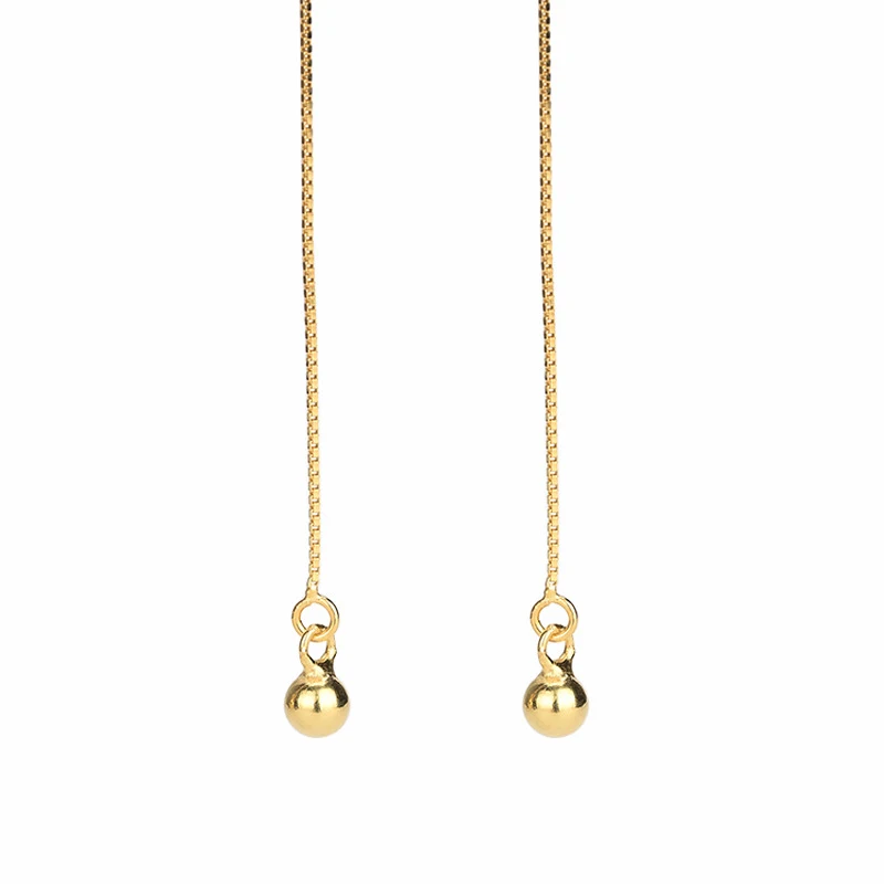 Женские серьги-гвоздики из серебра 925 пробы с бусинами