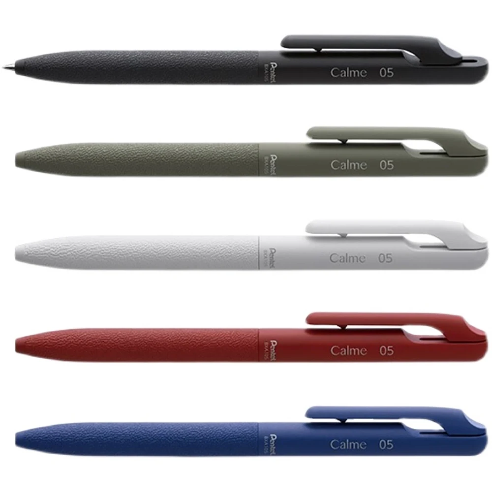 Japanese Stationery Pentel Mute Ballpoint Pen Press 0.5 Black Medium Oil Ballpoint Pen Neutral Pen Ins Japanese High Value images - 6