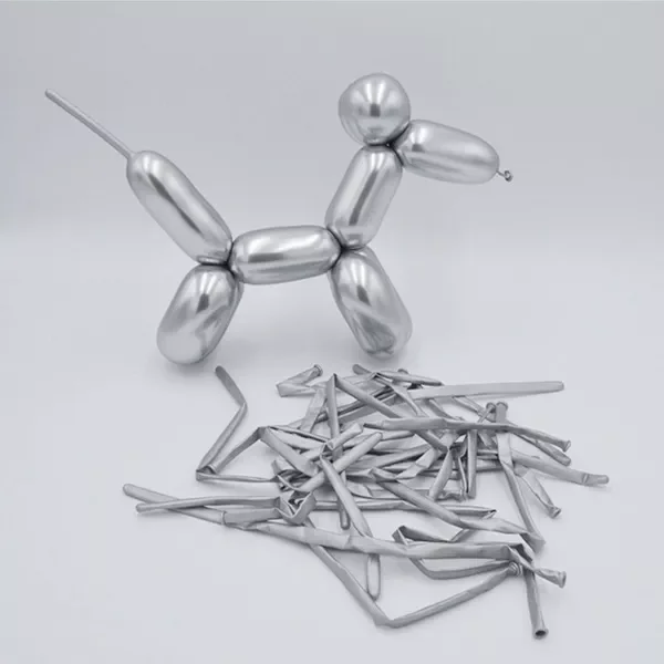 

Long Glossy Metal Twist Latex Balloons Thick Strip Metal Color Inflatable Air Balls Globos Birthday Party Decor