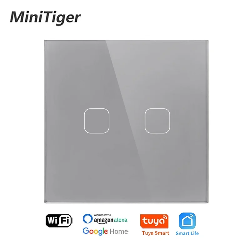 

Minitiger сенсорный беспроводной выключатель 1/2/3 Gang