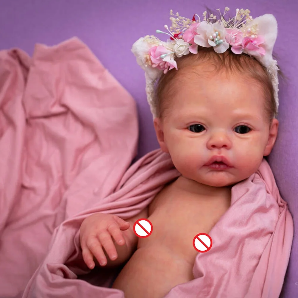 

43 см/17 дюймов Премиум размер кукла реборн Луг популярный мягкий на ощупь реалистичный Свежий Цвет Кукла-младенец