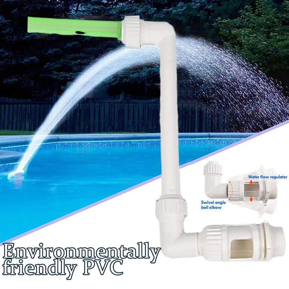 

Fountain Bracket Adjustable Waterfall Swimming Pool Fountain Stand Sturdy Non-deformable Garden Pool Replacement Accessories