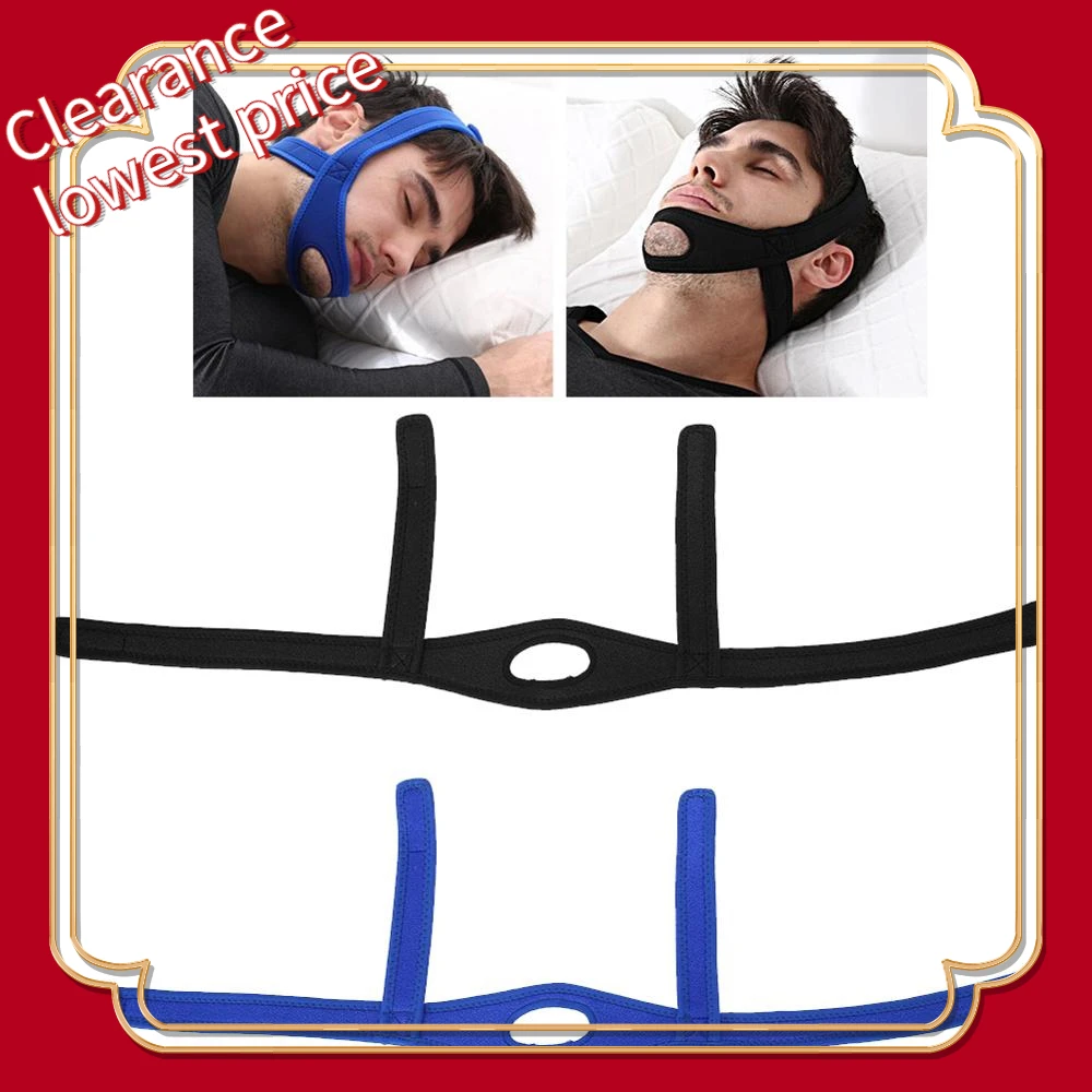 

Unisex Breathable Anti-Snoring with Sleep Anti-snoring Adult Faces Chin Dislocation Correction Jaw Support Band Health 2 Colors